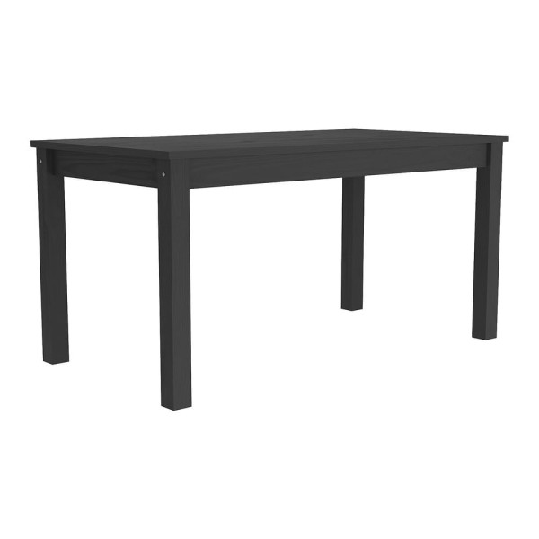 Encontraproduto.com.br - Mesa de Jantar Madeira Maciça/MDP 150cm Lívia Multimóveis CR5094 Preta