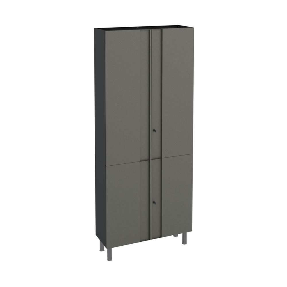 Encontraproduto.com.br - Armário Aço Lavanderia Multiuso Multimóveis CR6043 Cinza/Pto