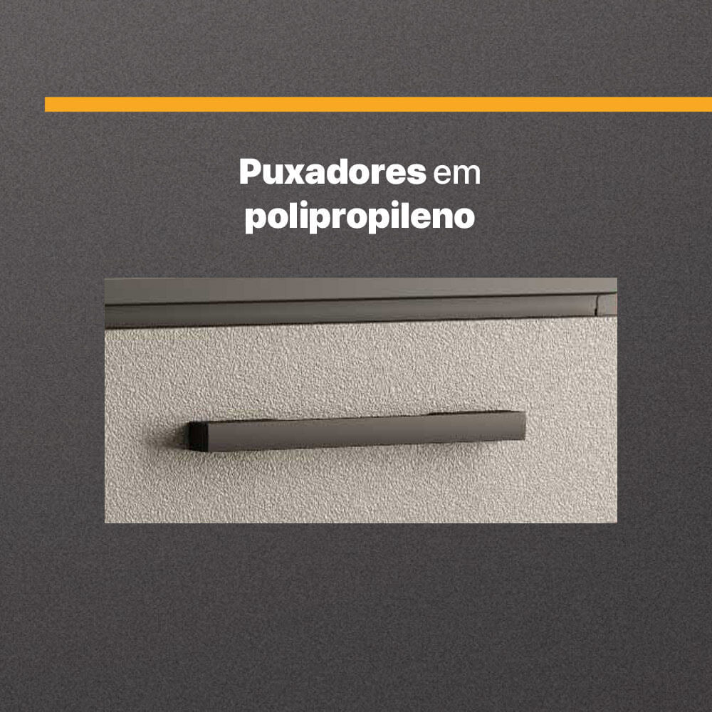 Encontraproduto.com.br - Balcão Aço Lavanderia Multiuso Multimóveis CR6045 Cinza/Pto