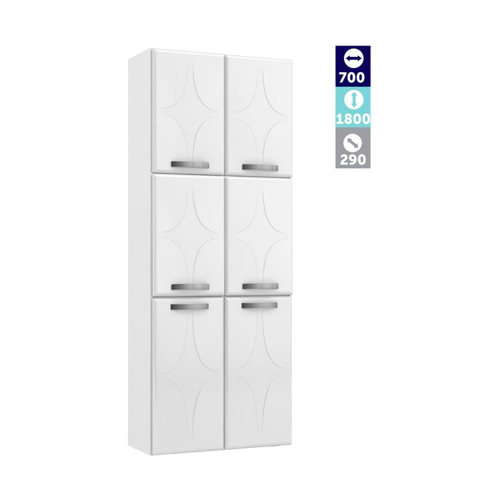 Encontraproduto.com.br - Paneleiro Duplo De Aço 70cm Cr6063 Branco