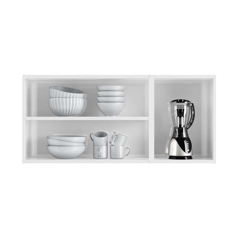 Encontraproduto.com.br - Armário de Cozinha de Aço Aéreo Triplo 120cm Regina Multimóveis CR6122 Branco
