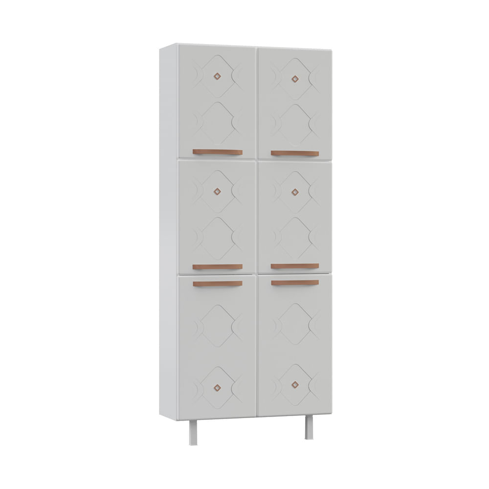Encontraproduto.com.br - Paneleiro Duplo de Aço 80cm Regina Multimóveis CR6131 Branco