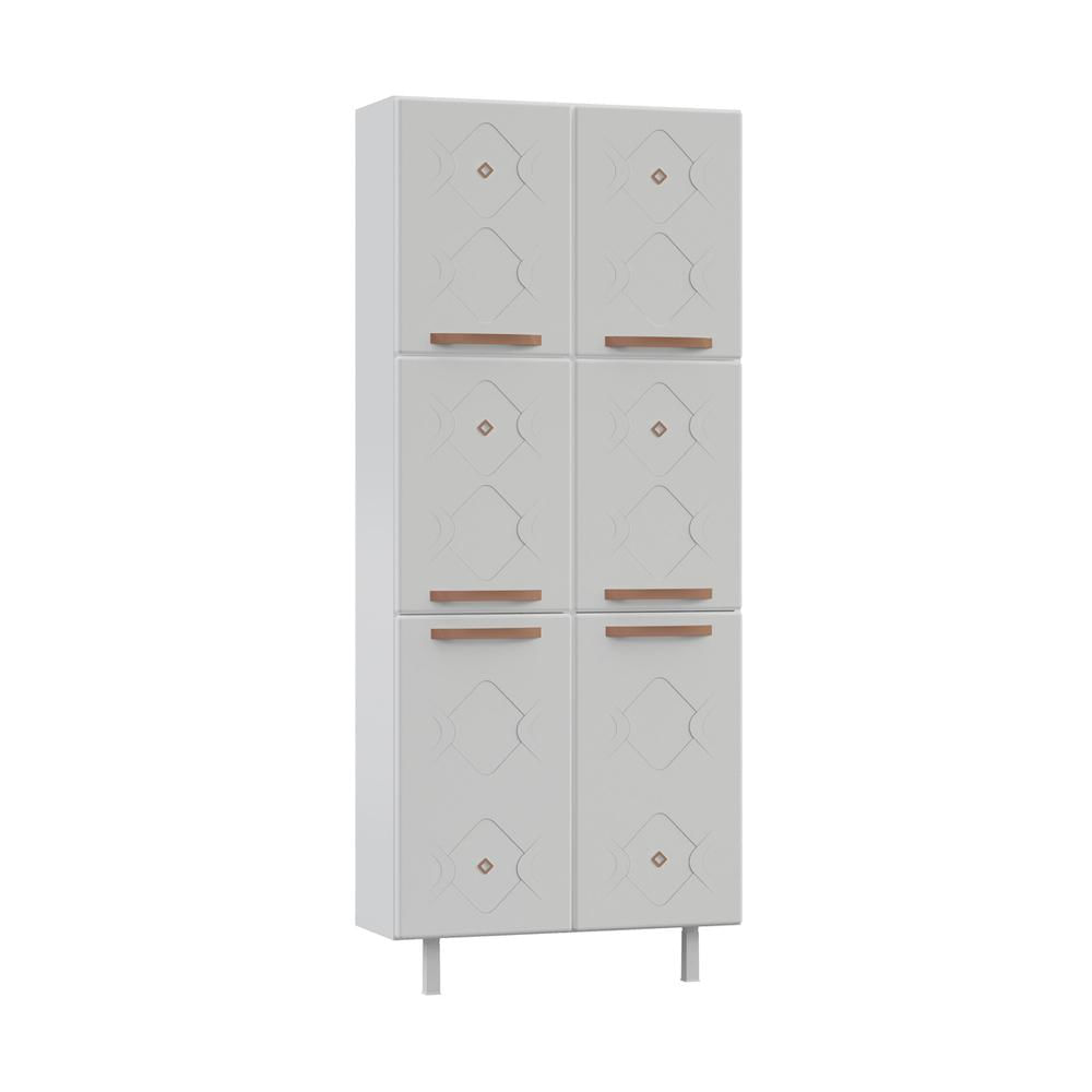 Encontraproduto.com.br - Paneleiro Duplo de Aço 80cm Regina Multimóveis CR6131 Branco