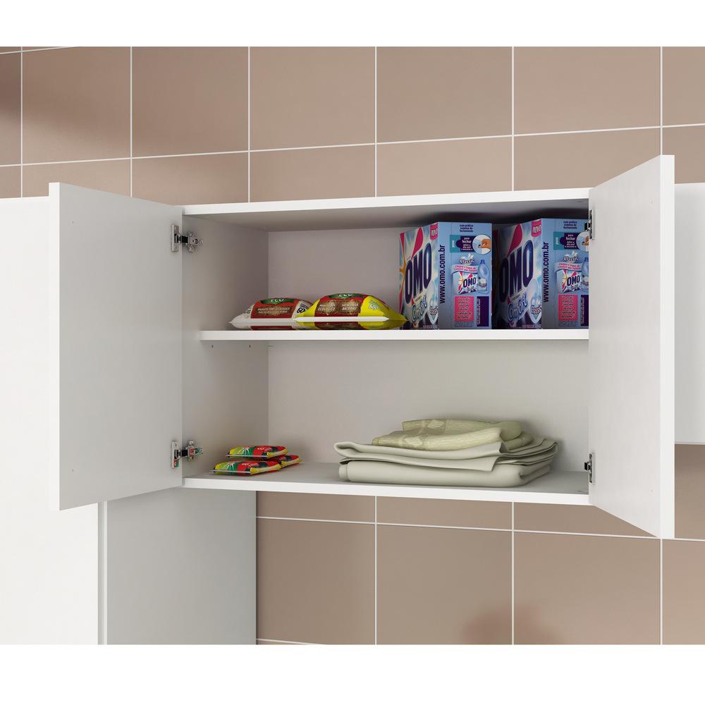 Encontraproduto.com.br - Armário Aéreo Multiuso 63 cm com 2 Portas Multimóveis CR30002 Branco
