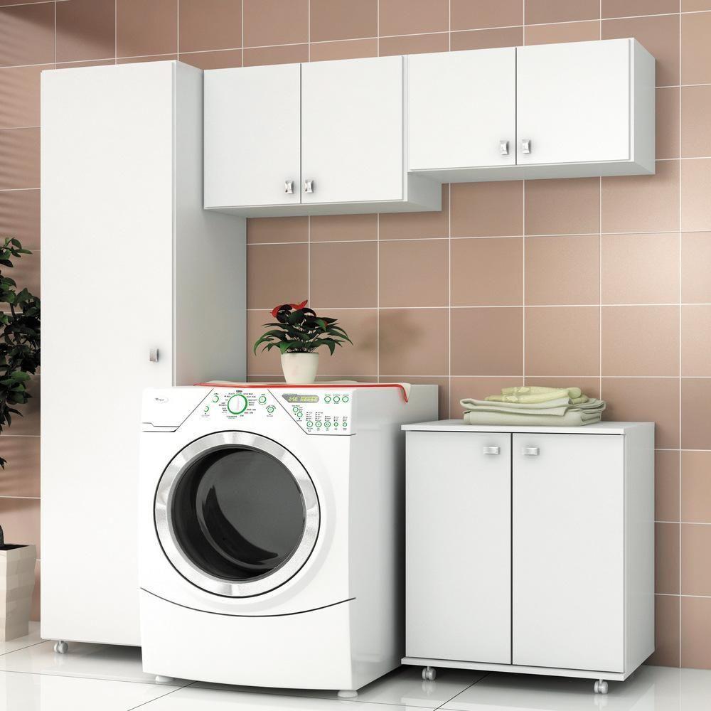 Encontraproduto.com.br - Armário Aéreo Multiuso 63 cm com 2 Portas Multimóveis CR30002 Branco