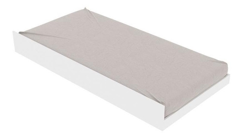 Cama de Solteiro Auxiliar para Colchão 88 x 188 cm Multimóveis CR35012 Branca