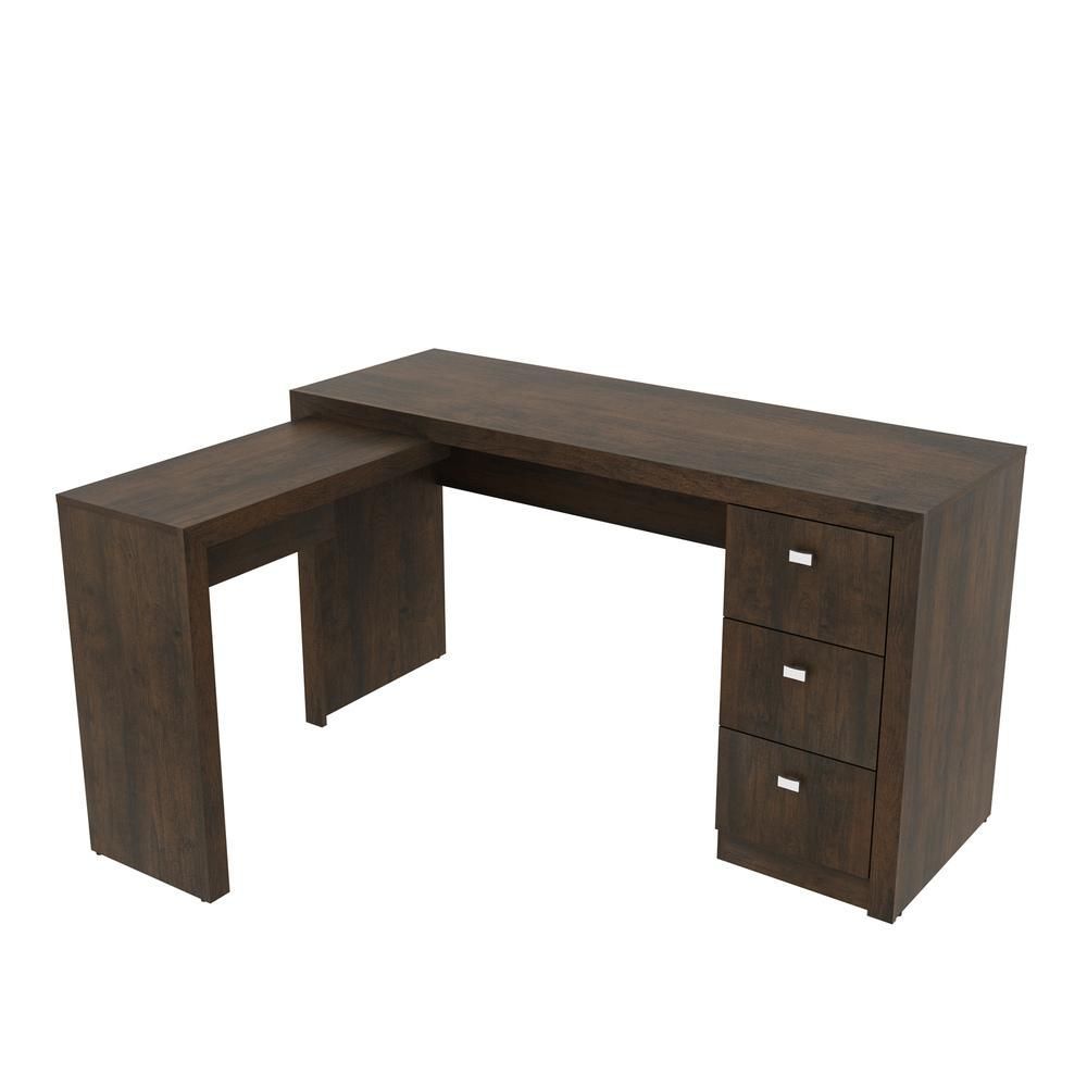 Encontraproduto.com.br - Escrivaninha/Mesa Escritório de Canto Multimóveis CR25011 Rústica