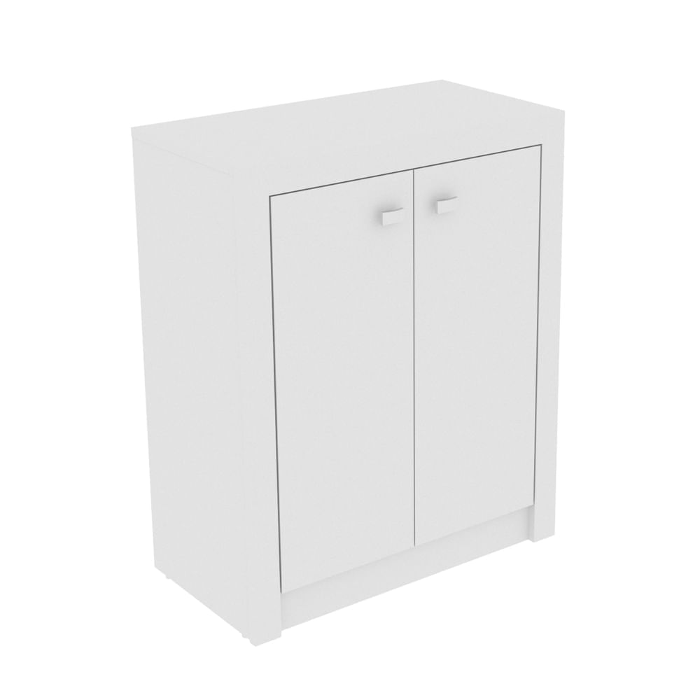 Encontraproduto.com.br - Balcão Escritório com 2 Portas Multimóveis CR25013 Branco