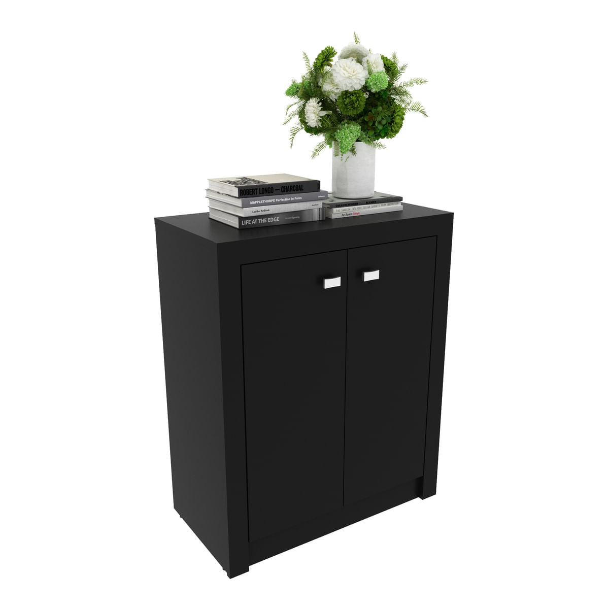 Encontraproduto.com.br - Balcão Escritório com 2 Portas Multimóveis CR25013 Preto