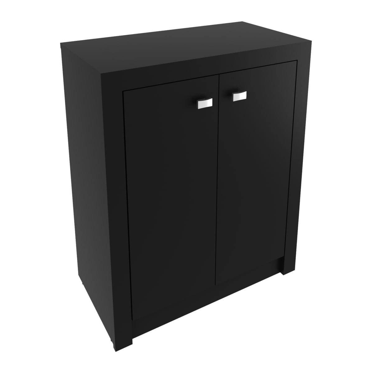 Encontraproduto.com.br - Balcão Escritório com 2 Portas Multimóveis CR25013 Preto