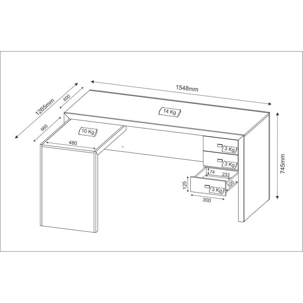 Encontraproduto.com.br - Escrivaninha/Mesa Escritório de Canto Multimóveis CR25016 Amendoa