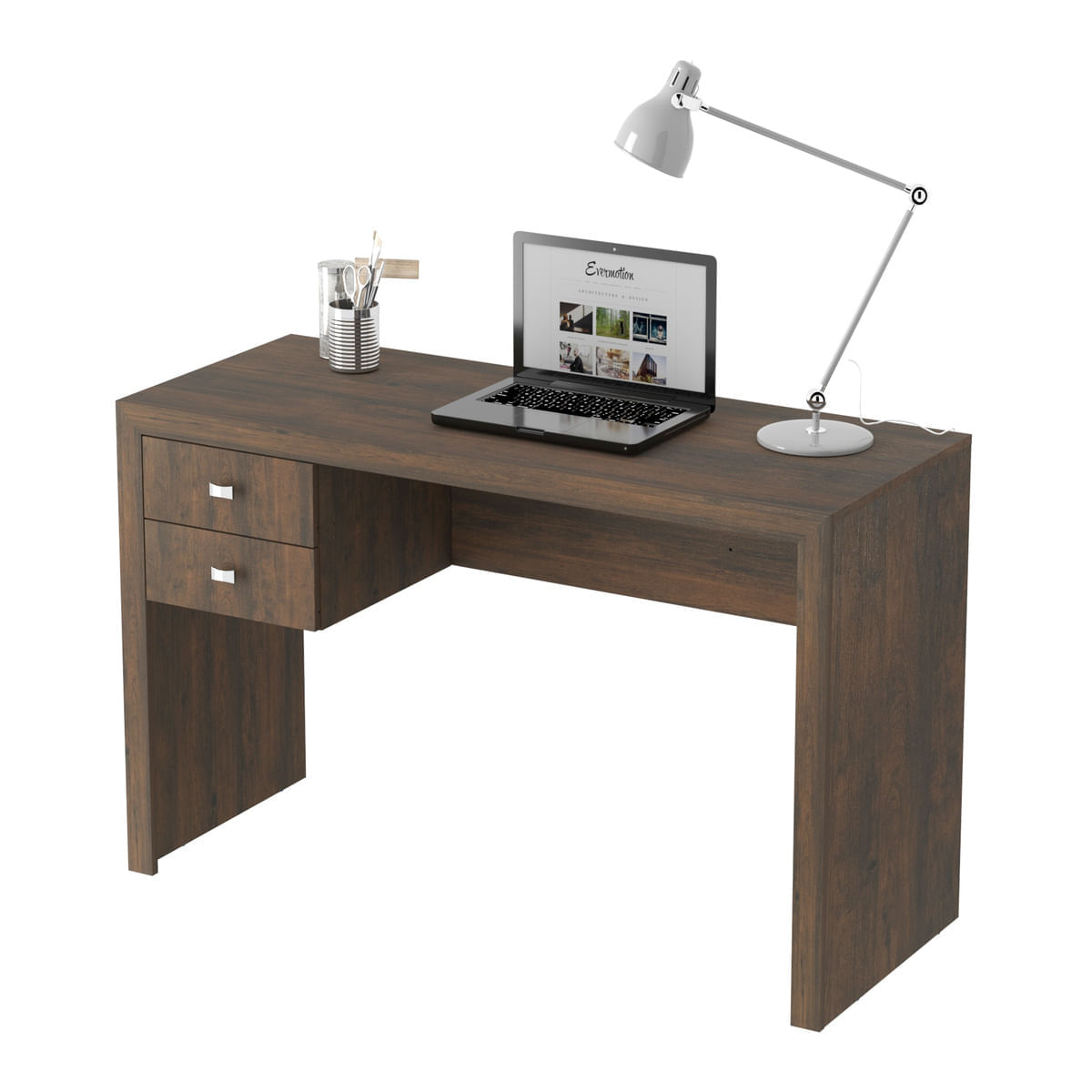 Encontraproduto.com.br - Escrivaninha com 2 gavetas Multimóveis CR25030 Rustica