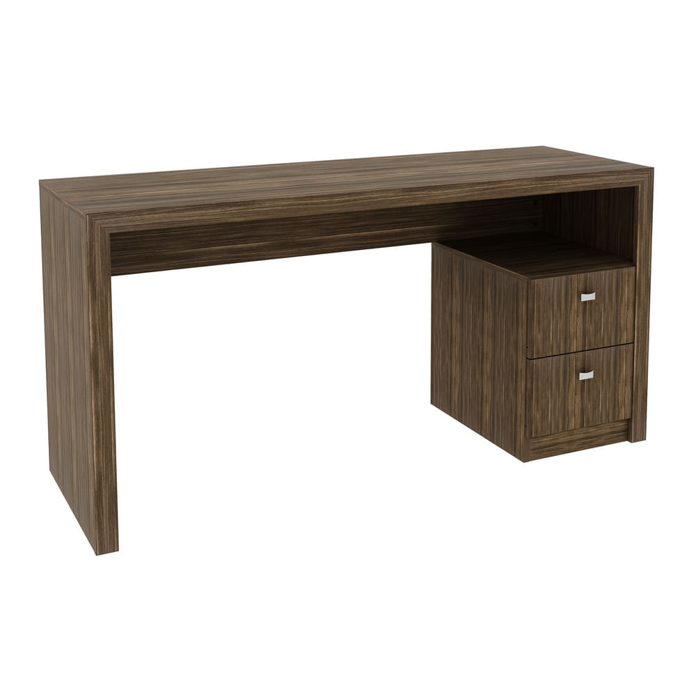 Encontraproduto.com.br - Escrivaninha com 2 gavetas Multimóveis CR25033 Nogal