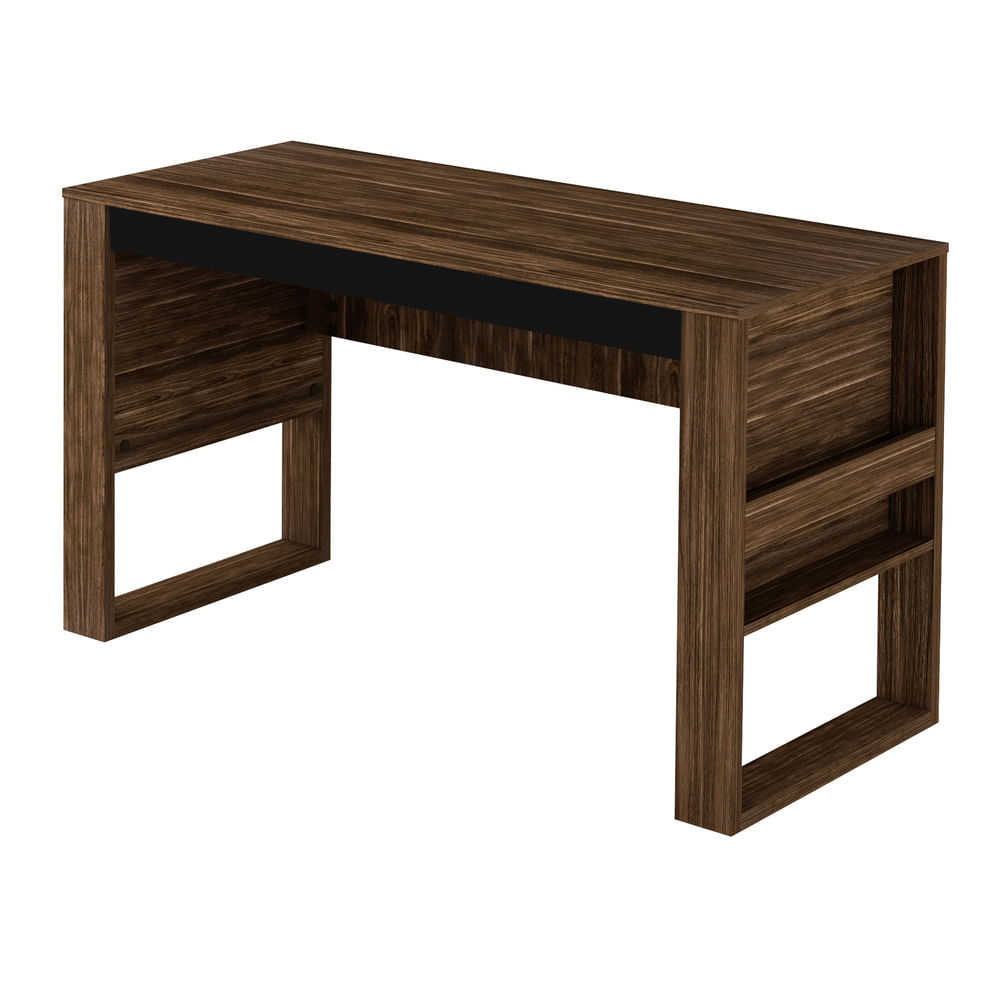 Encontraproduto.com.br - Escrivaninha/Mesa Escritório Multimóveis CR25043 Nogal/Preto