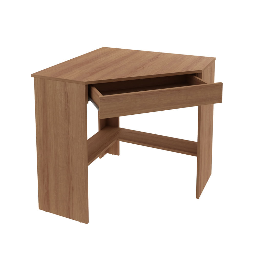 Encontraproduto.com.br - Escrivaninha/Mesa Escritório de Canto Multimóveis CR25064 Amendoa