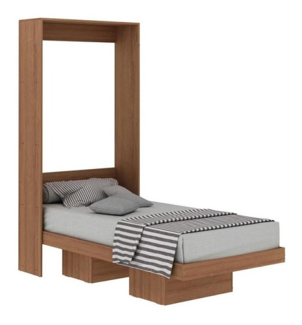 Cama Articulada Solteiro para Colchão 88 x 188 cm Multimóveis CR35035 Amendoa
