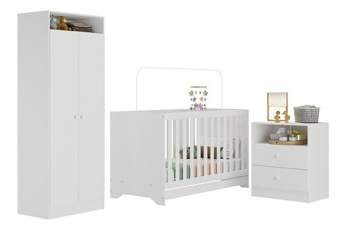 Quarto Infantil Completo Encanto Multimóveis Branco