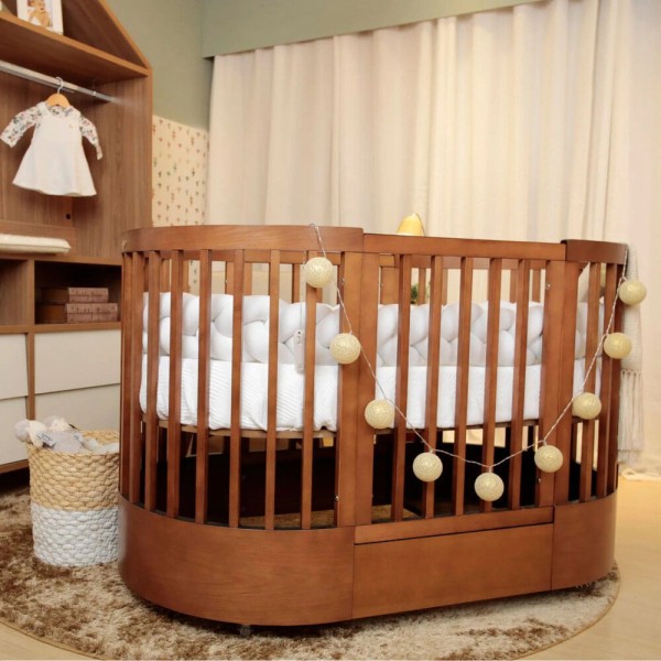 Encontraproduto.com.br - Berço Infantil Progressivo Wave 3 em 1 Divicar Mel