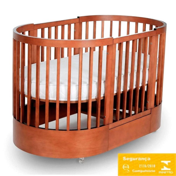 Encontraproduto.com.br - Berço Infantil Progressivo Wave 3 em 1 Divicar Mel