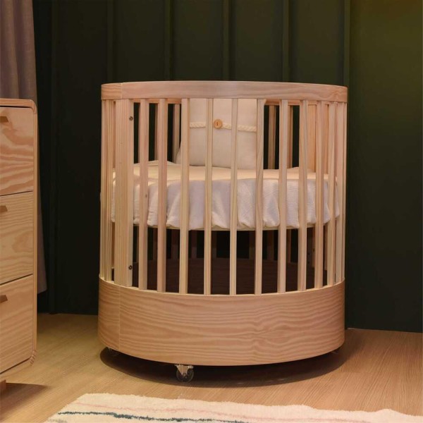 Encontraproduto.com.br - Berço Infantil Progressivo Wave 3 em 1 Divicar Nature