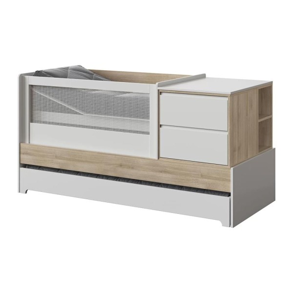 Encontraproduto.com.br - Berço Cama Sol E Mar Divicar Branco Carvalho Treviso