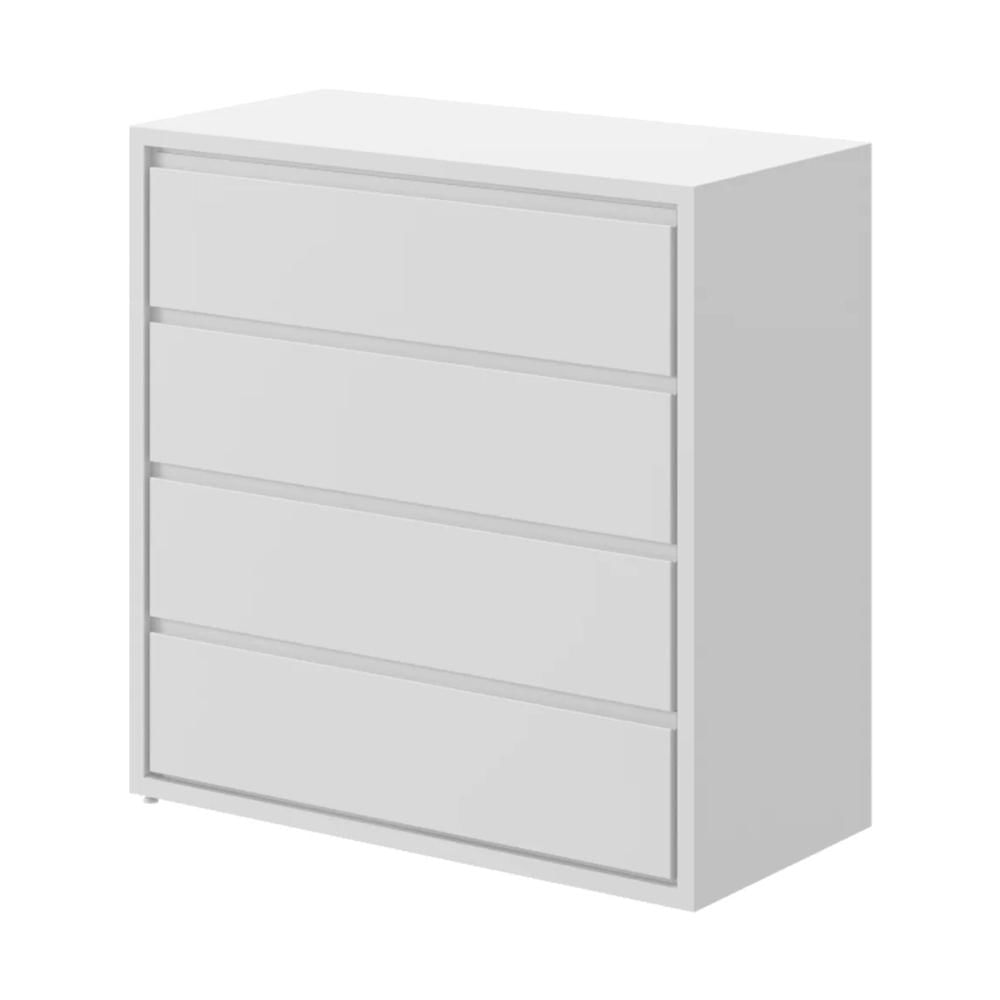 Encontraproduto.com.br - Cômoda Infantil 4 Gavetas Flex Multimóveis CR40021 Branco Acetinado