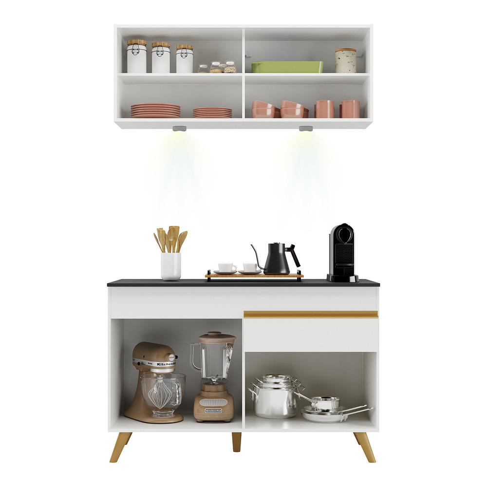 Encontraproduto.com.br - Armário de Cozinha Compacta 120cm com Leds Veneza Up Multimóveis V2013