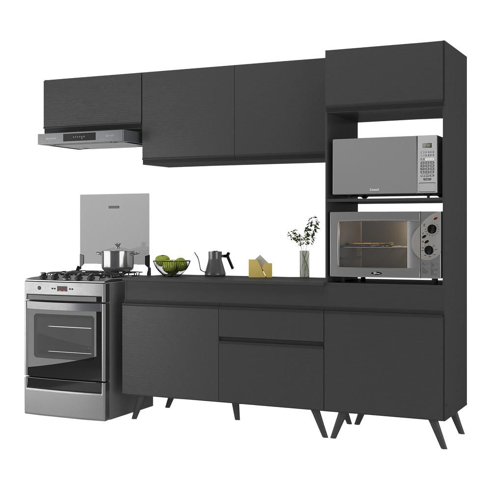 Armário de Cozinha Compacta 252cm Veneza Multimóveis V3690