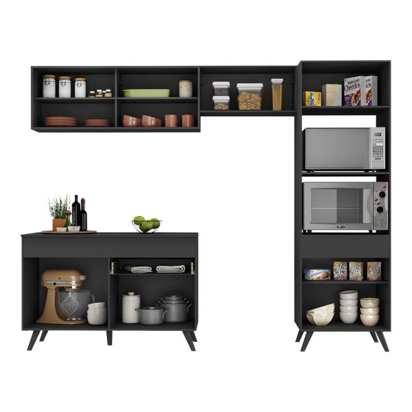 Encontraproduto.com.br - Armário de Cozinha Compacta 252cm Veneza Multimóveis V3692