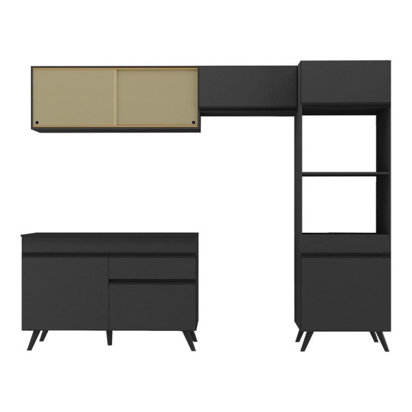 Encontraproduto.com.br - Armário de Cozinha Compacta 252cm Veneza Multimóveis V3692