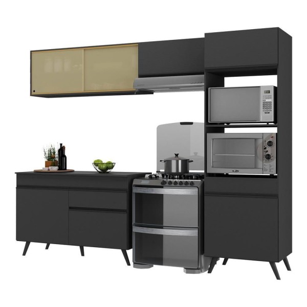 Encontraproduto.com.br - Armário de Cozinha Compacta 252cm Veneza Multimóveis V3692