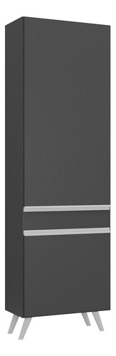 Paneleiro 2 Portas 62cm Veneza Multimóveis V3746 Preto/branco Preto/branco