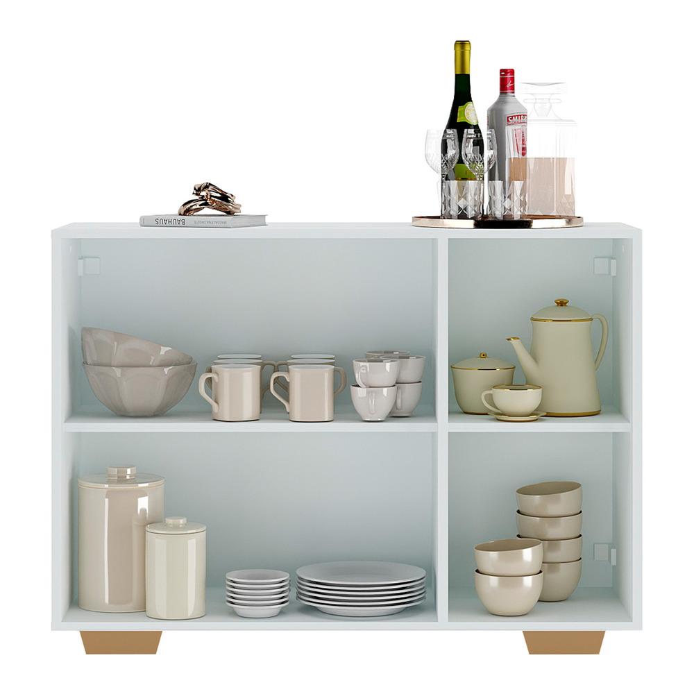 Encontraproduto.com.br - Aparador Buffet 3 Portas com Pés Quadrados Veneza Multimóveis V1010