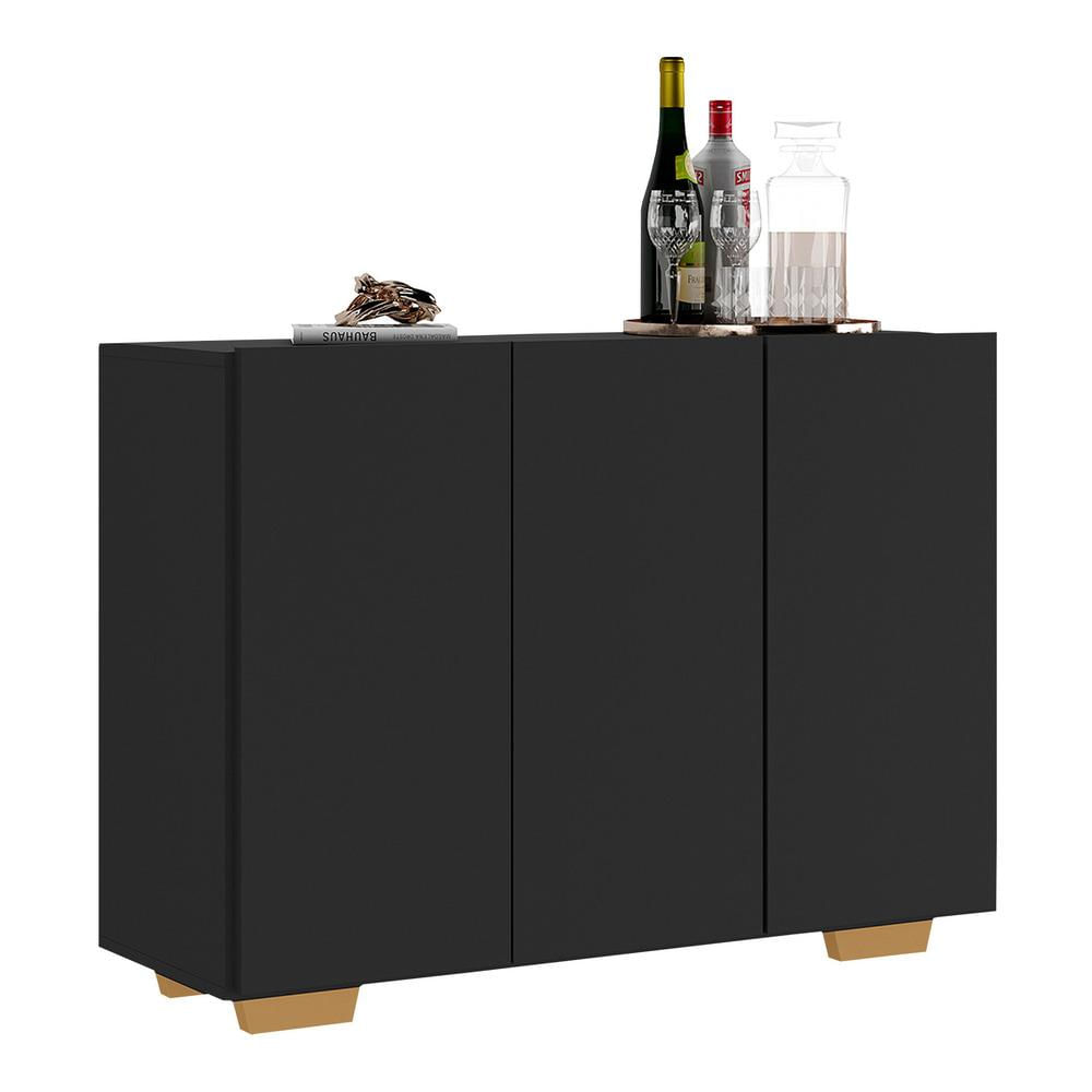 Encontraproduto.com.br - Aparador Buffet 3 Portas Multimóveis V1010 Branco/natural Cor Branco