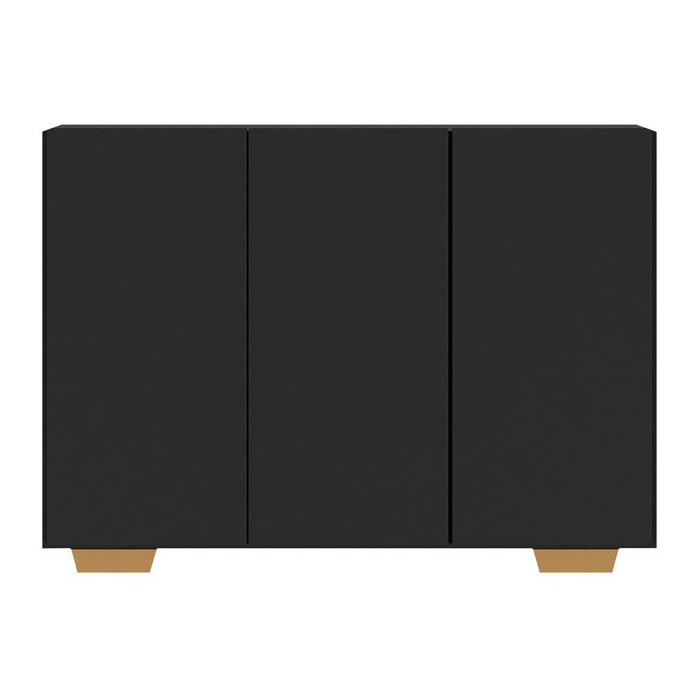Encontraproduto.com.br - Aparador Buffet 3 Portas Multimóveis V1010 Branco/natural Cor Branco