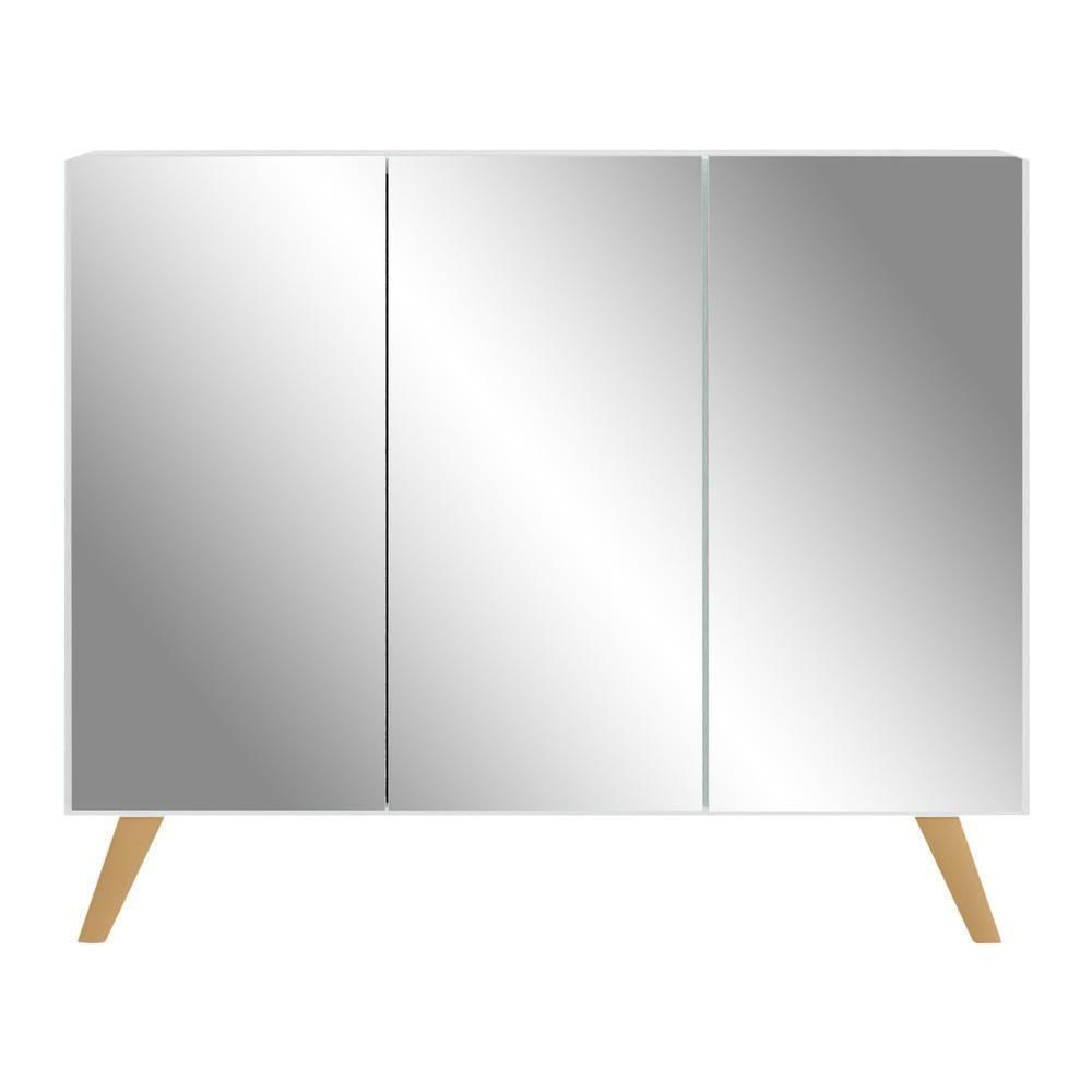 Encontraproduto.com.br - Aparador Buffet 3 Portas com Espelho Retrô Vegas Multimóveis V1013