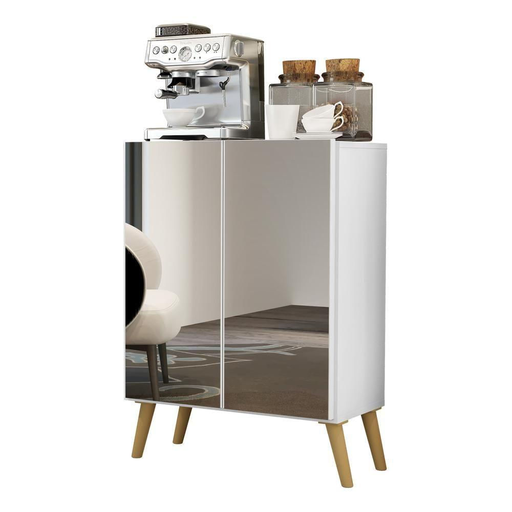 Encontraproduto.com.br - Aparador Buffet 3 Portas com Espelho Retrô Vegas Multimóveis V1013