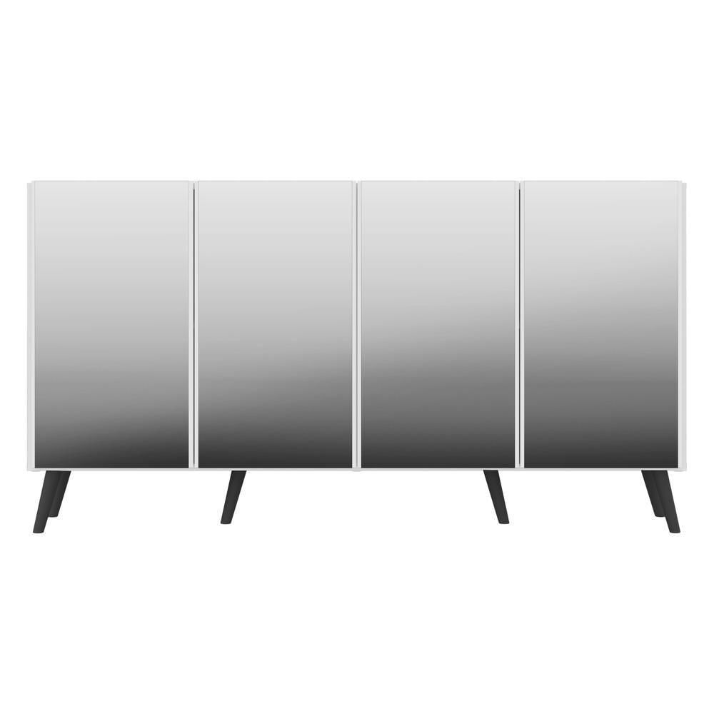 Encontraproduto.com.br - Aparador Buffet 3 Portas com Espelho Retrô Vegas Multimóveis V1013