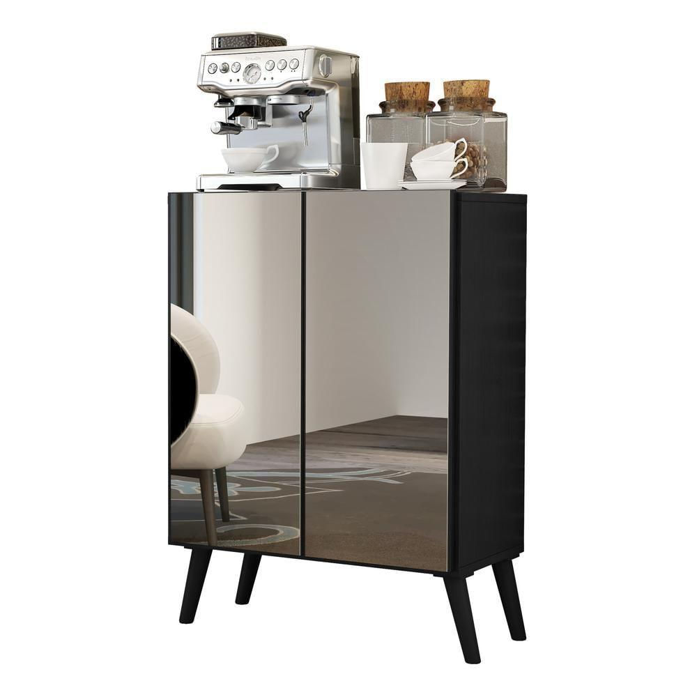 Encontraproduto.com.br - Aparador Buffet 3 Portas com Espelho Retrô Vegas Multimóveis V1013