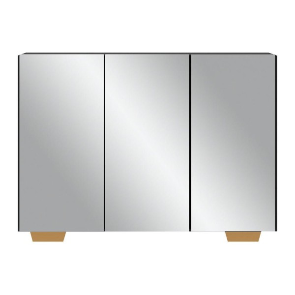 Encontraproduto.com.br - Aparador Buffet 3 Portas Vegas V1014 Preto/Natural