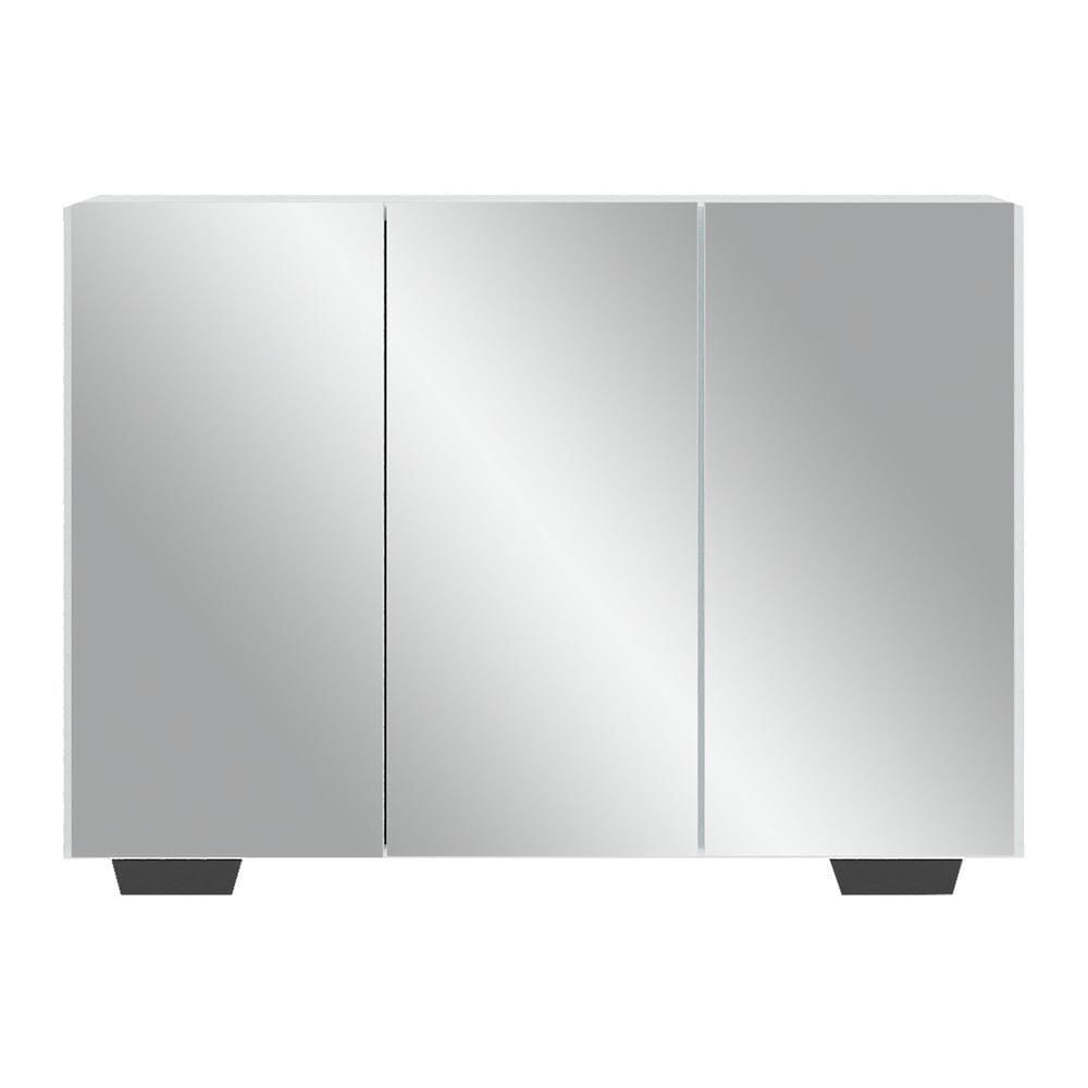 Encontraproduto.com.br - Aparador Buffet 3 Portas com Espelho e Pés Quadrados Vegas Multimóveis V1014