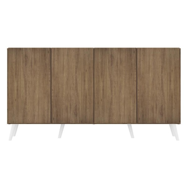 Encontraproduto.com.br - Aparador Buffet 4 Portas Vegas V3562 Rustic/Branco