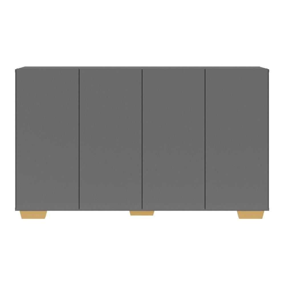 Encontraproduto.com.br - Aparador Buffet 4 Portas com Pés Quadrados Veneza Multimóveis V3557