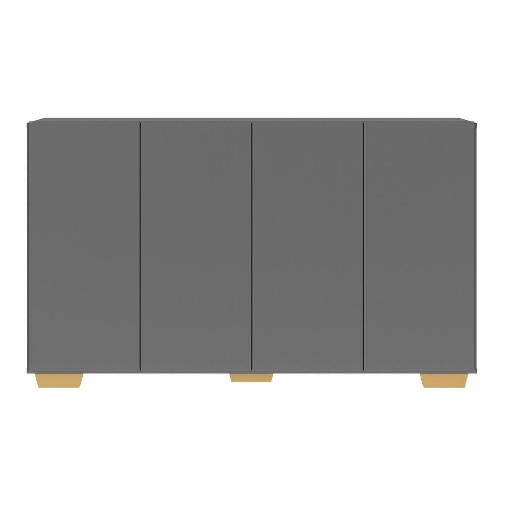Encontraproduto.com.br - Aparador Buffet 4 Portas com Pés Quadrados Veneza Multimóveis V3557