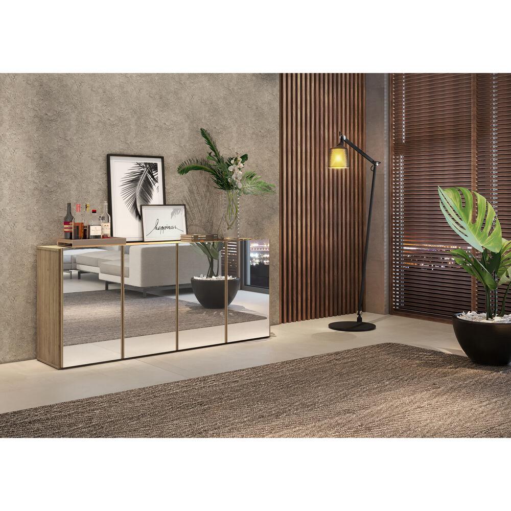 Encontraproduto.com.br - Aparador Buffet 4 Portas com Espelho Vegas Multimóveis V3558