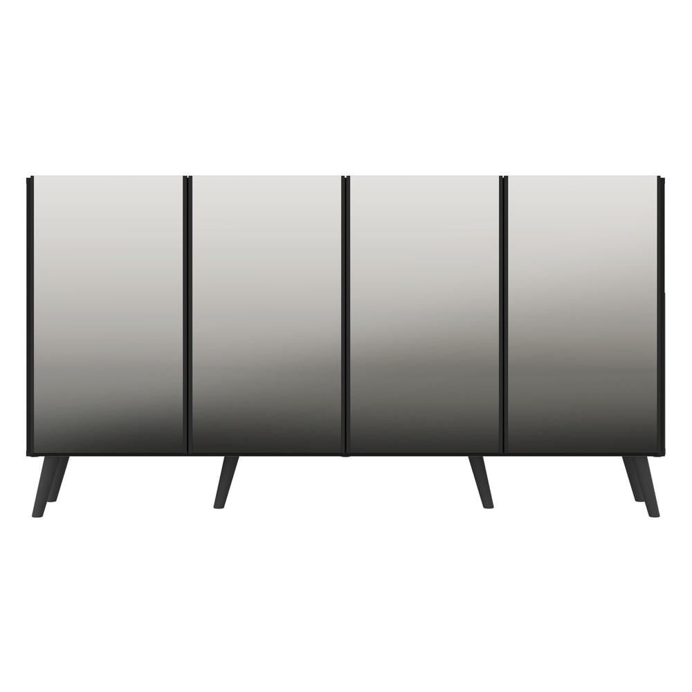 Encontraproduto.com.br - Aparador Buffet 4 portas com Espelho Retrô Vegas Multimóveis V3559