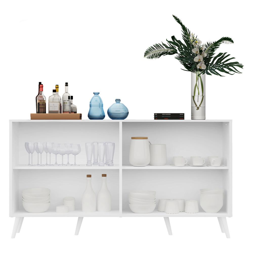 Encontraproduto.com.br - Aparador Buffet 4 portas com Espelho Retrô Vegas Multimóveis V3559