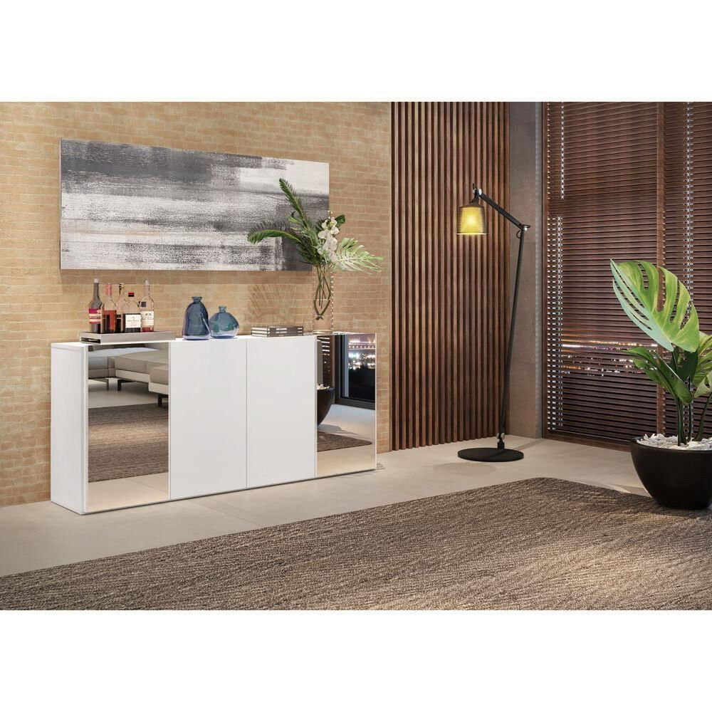 Encontraproduto.com.br - Aparador Buffet 4 Portas com Espelho Vegas Multimóveis V3561
