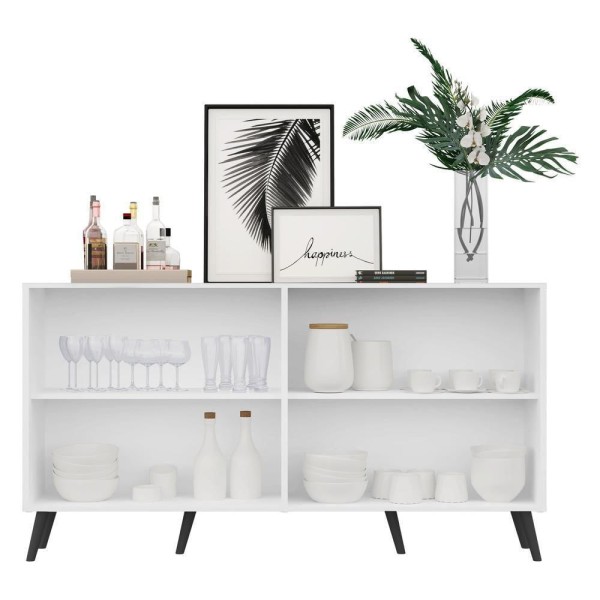 Encontraproduto.com.br - Aparador Buffet 4 Portas com Espelho Retrô Vegas Multimóveis V3562