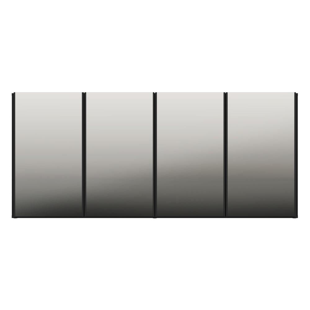Encontraproduto.com.br - Aparador Buffet 4 Portas com Espelho Suspenso Vegas Multimóveis V3596
